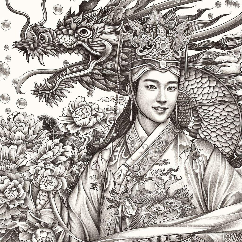 Scarlet Elegance of the Imperial Court