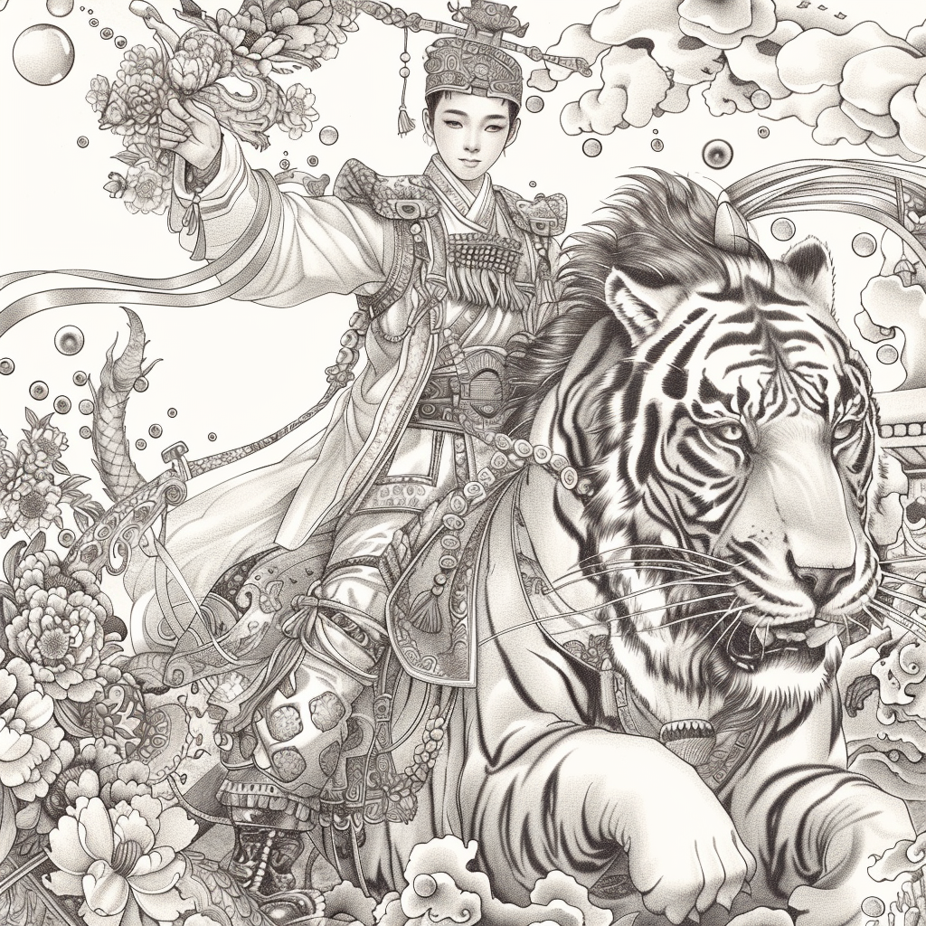Scarlet Elegance of the Imperial Court