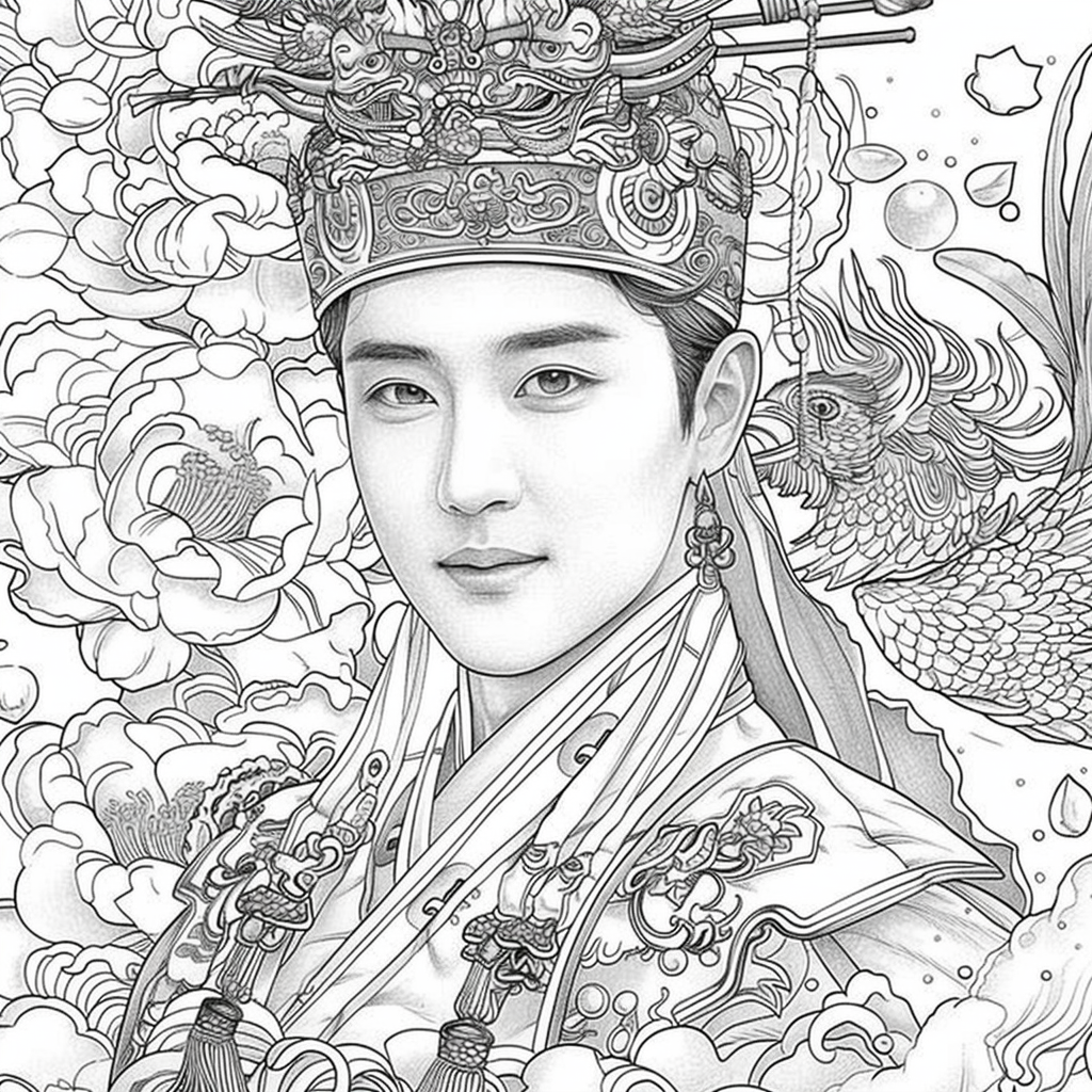 Scarlet Elegance of the Imperial Court