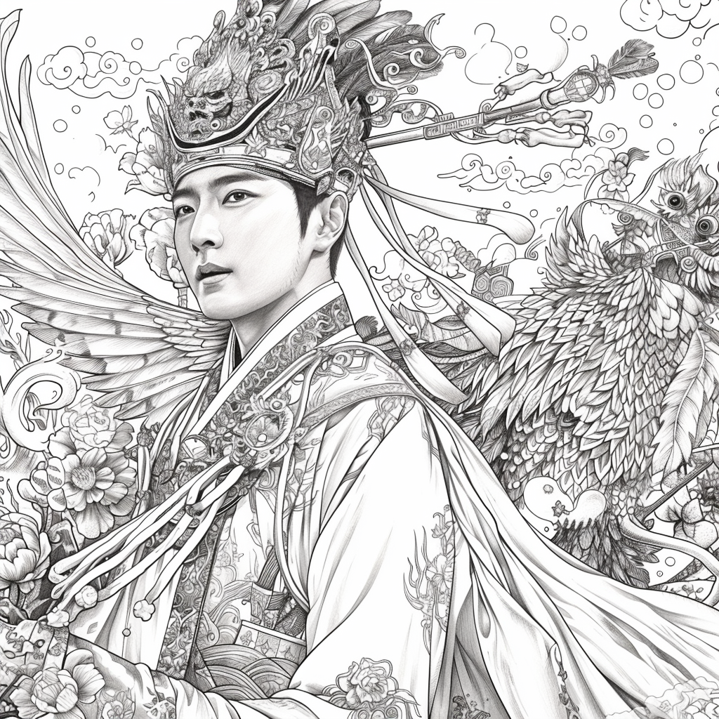 Scarlet Elegance of the Imperial Court