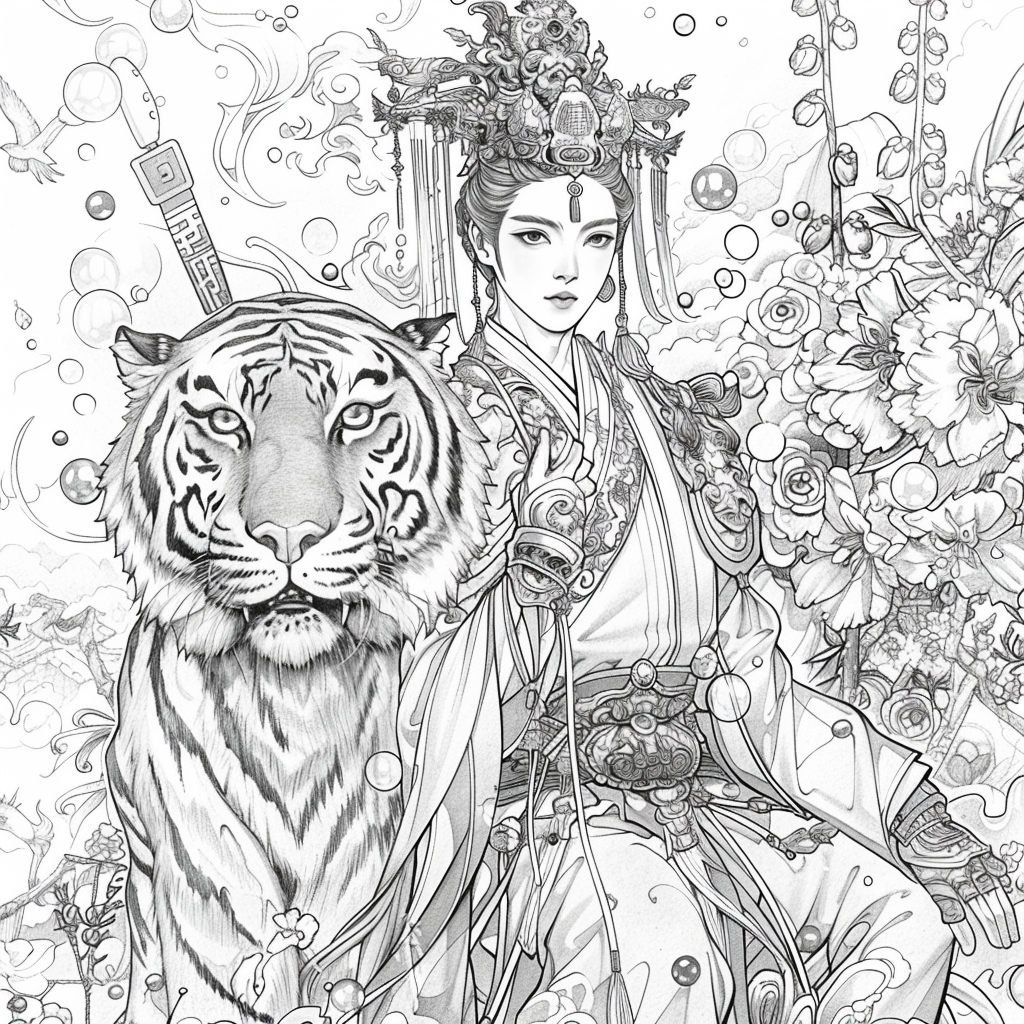 Scarlet Elegance of the Imperial Court