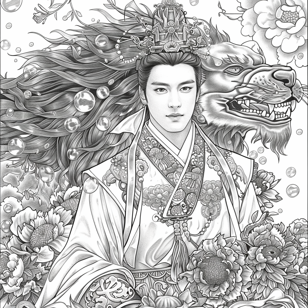 Scarlet Elegance of the Imperial Court