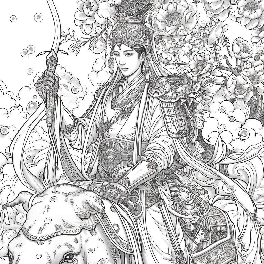 Harmony of eleganceGolden Dawn Princess of Blossoms