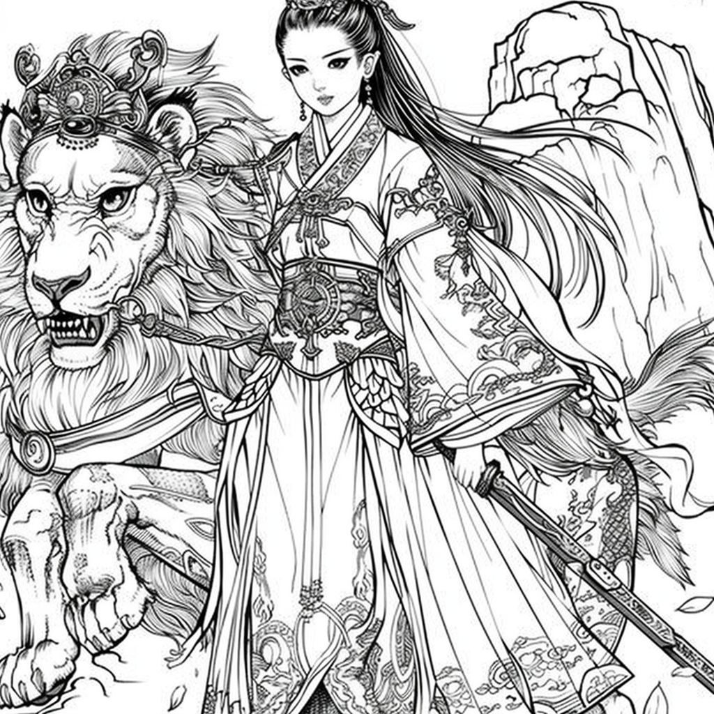 The Lion Rider of the Celestial Winds
