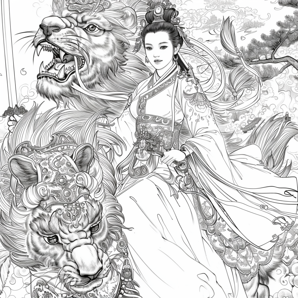 The Lion Rider of the Celestial Winds