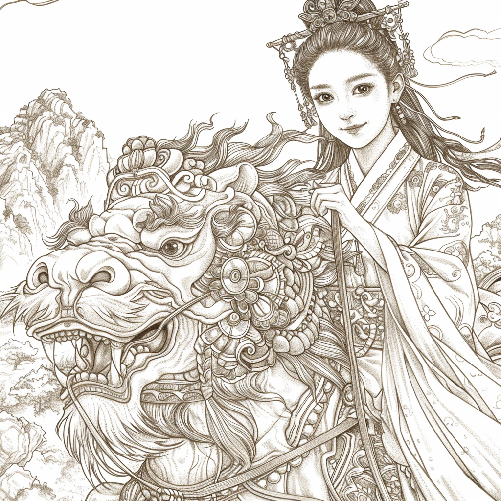 The Lion Rider of the Celestial Winds