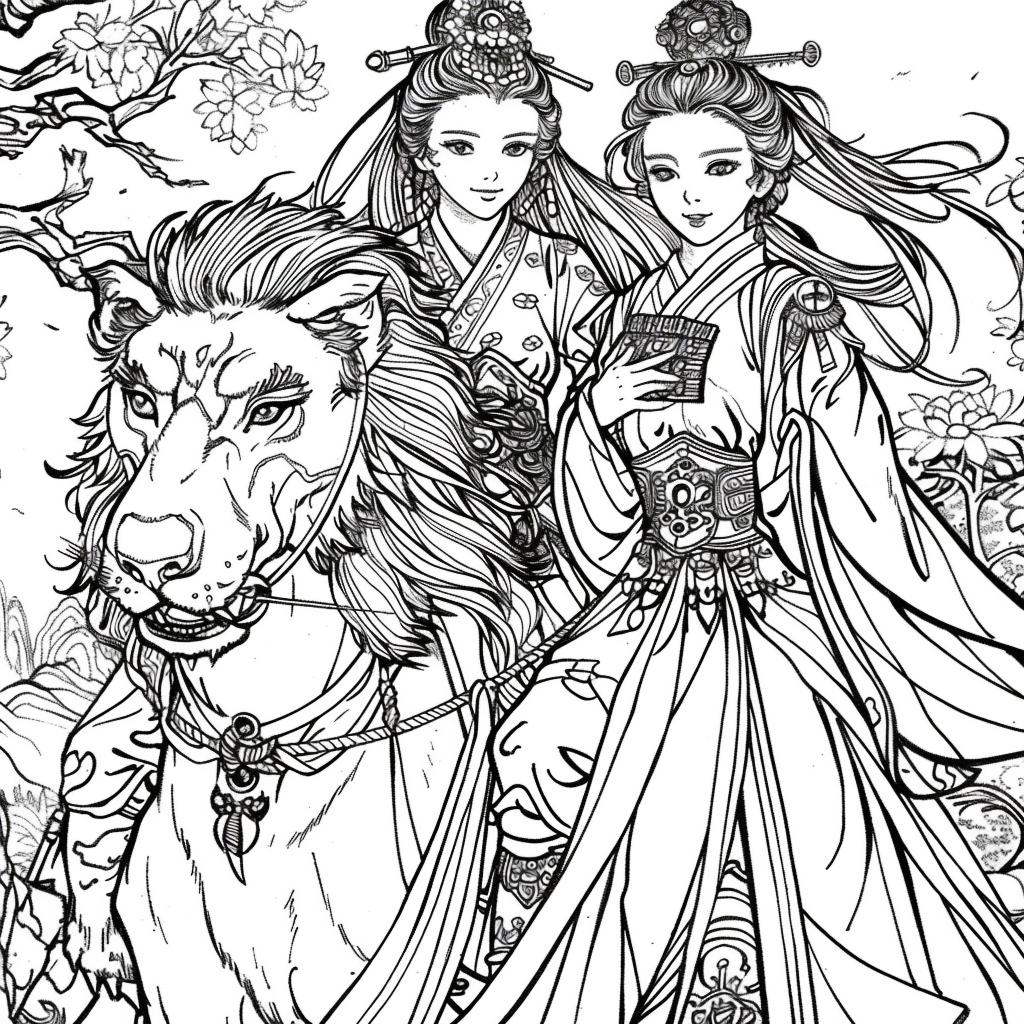 The Lion Rider of the Celestial Winds
