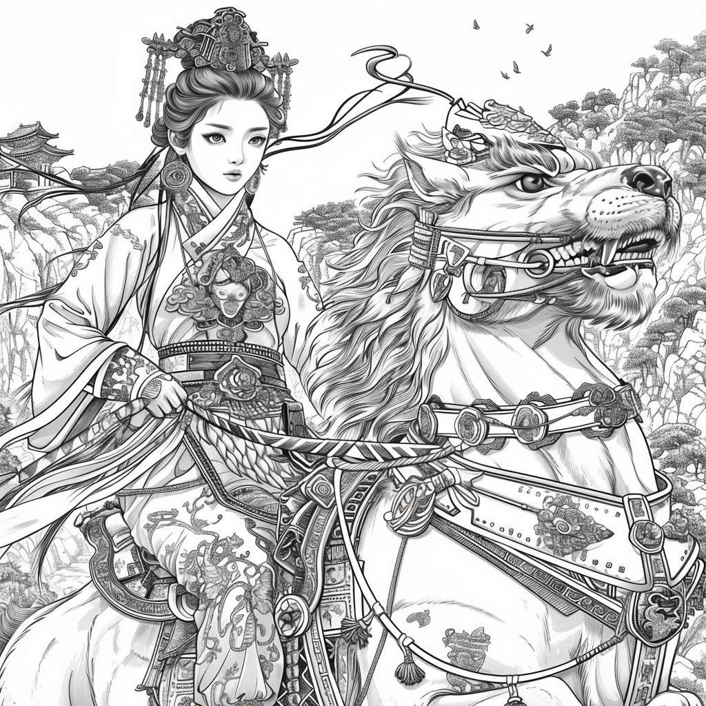 The Lion Rider of the Celestial Winds