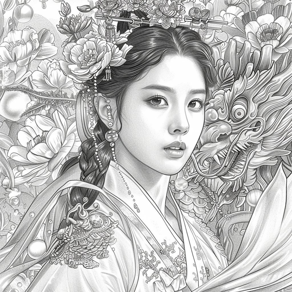 The Crimson Court – Portrait of the Royal Blossom