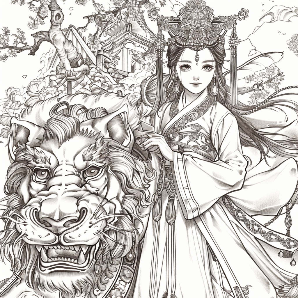 The Lion Rider of the Celestial Winds