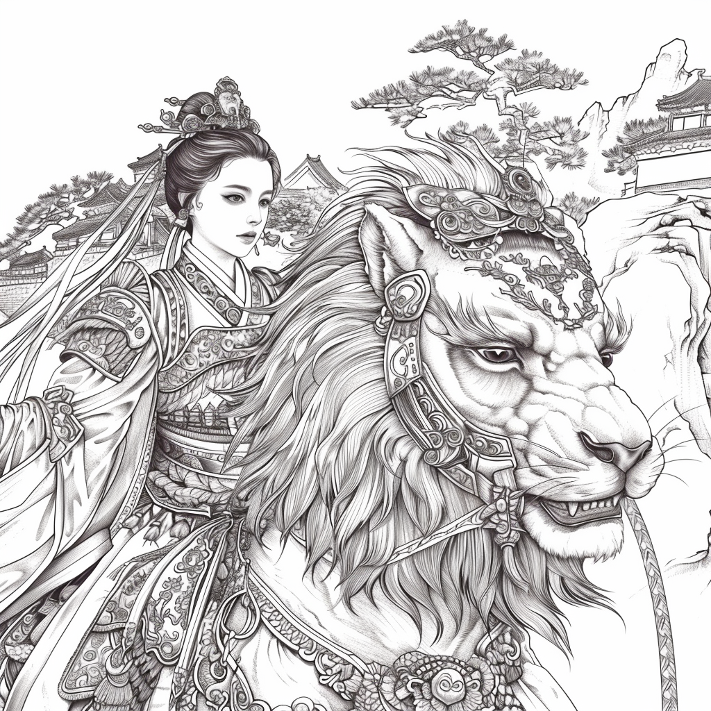 The Lion Rider of the Celestial Winds