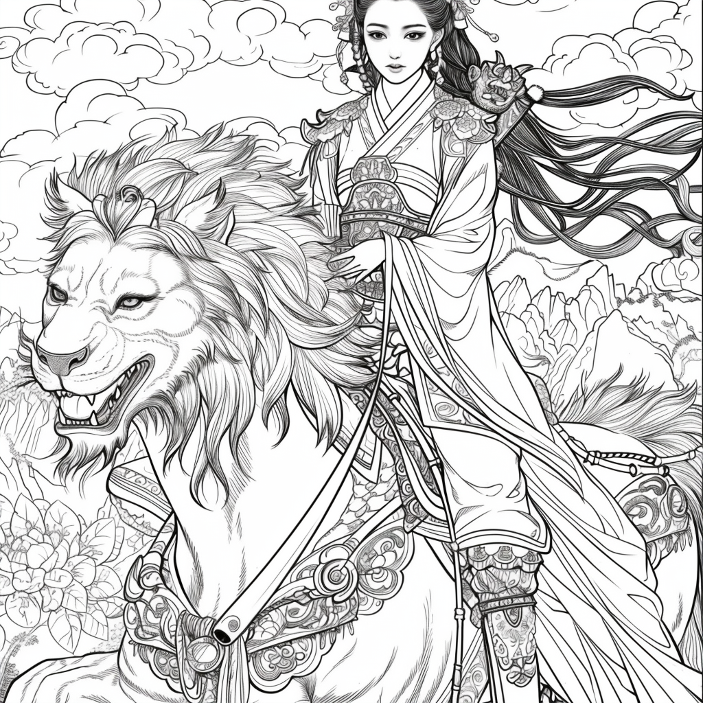 The Lion Rider of the Celestial Winds