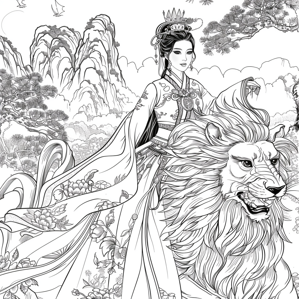 The Lion Rider of the Celestial Winds