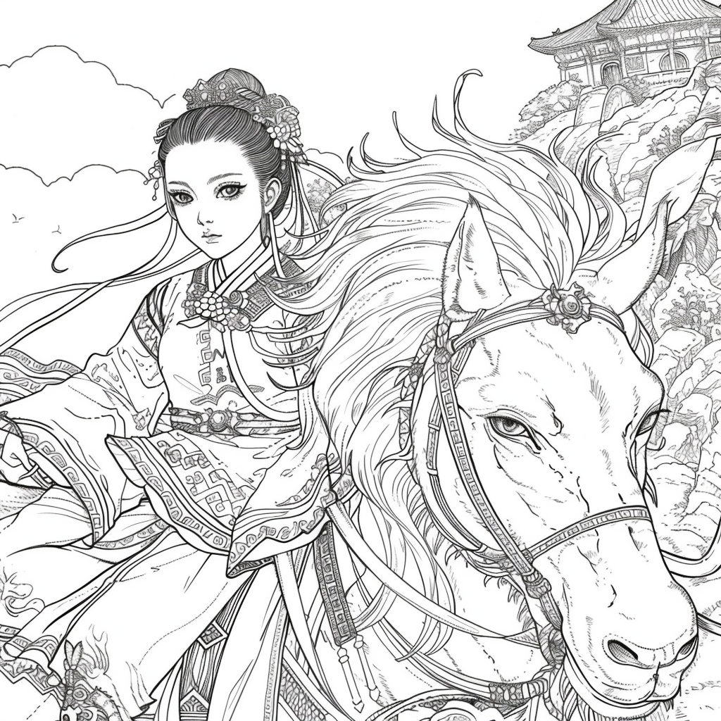 The Lion Rider of the Celestial Winds