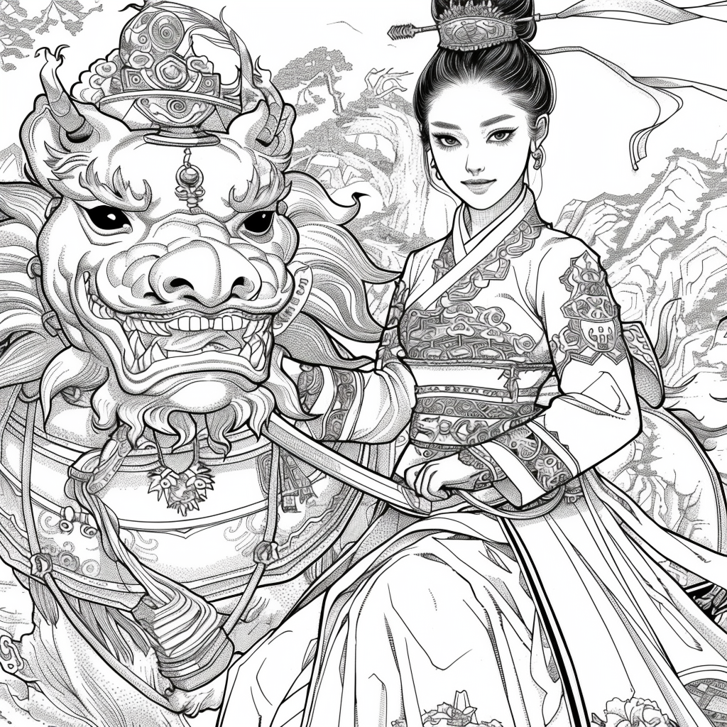 The Lion Rider of the Celestial Winds