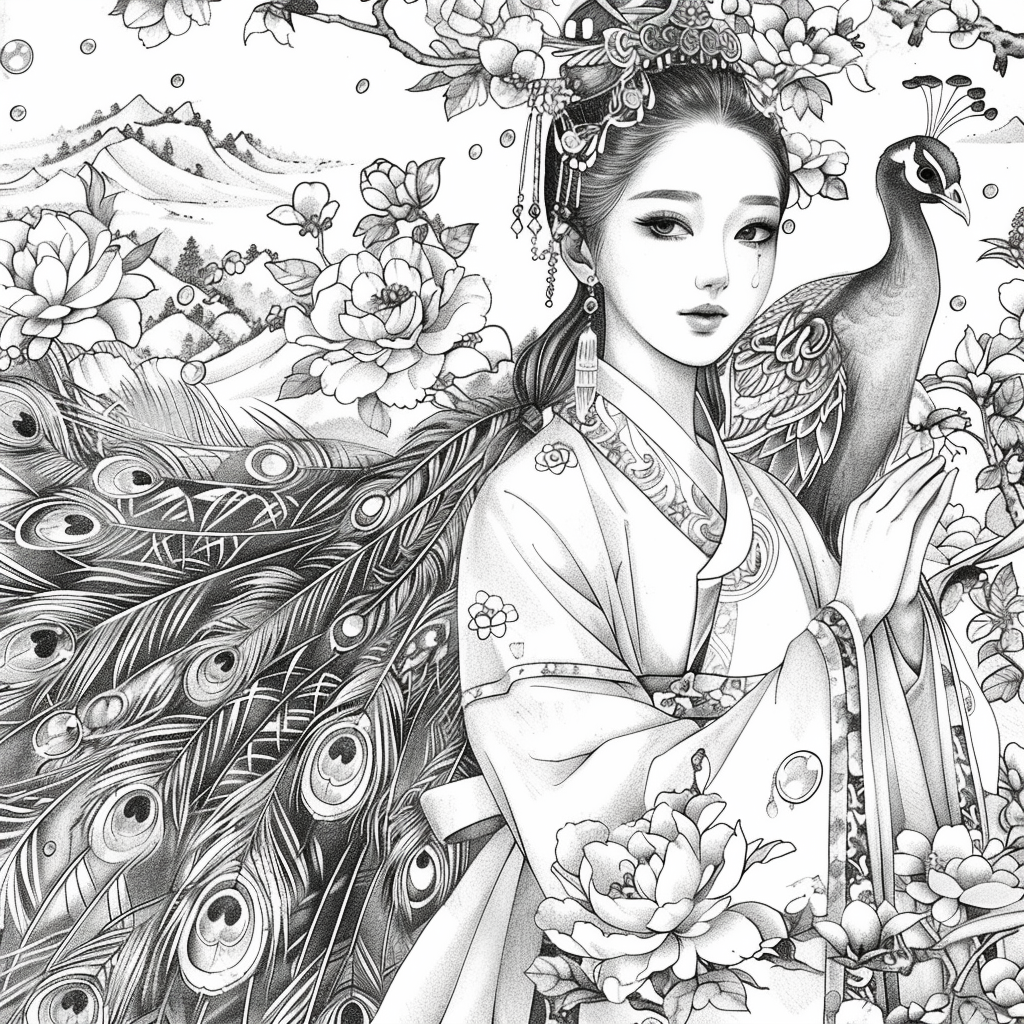 The Jewel-Crowned Peacock Princess