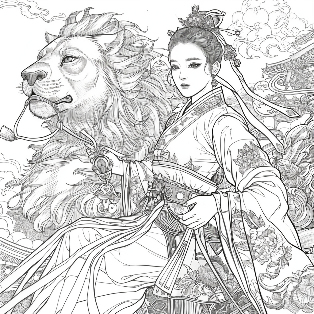 The Lion Rider of the Celestial Winds
