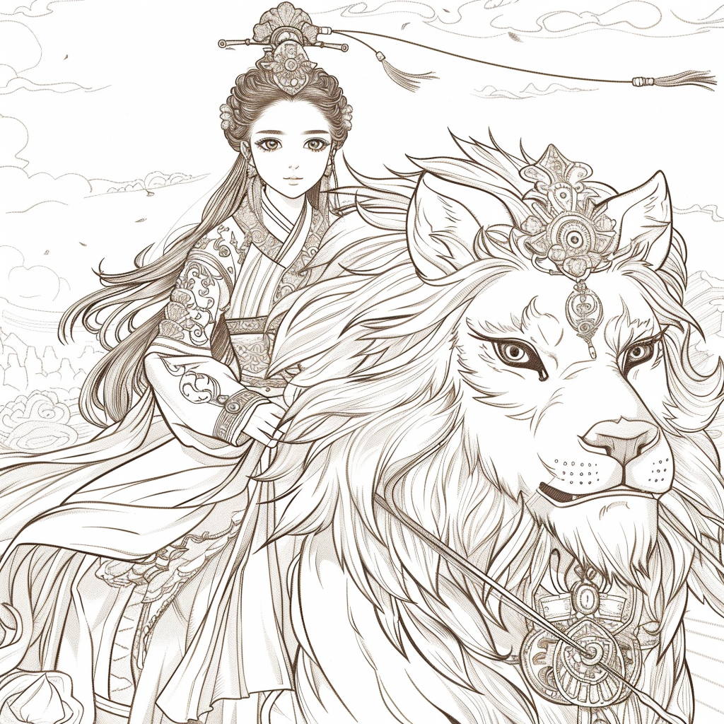 The Lion Rider of the Celestial Winds