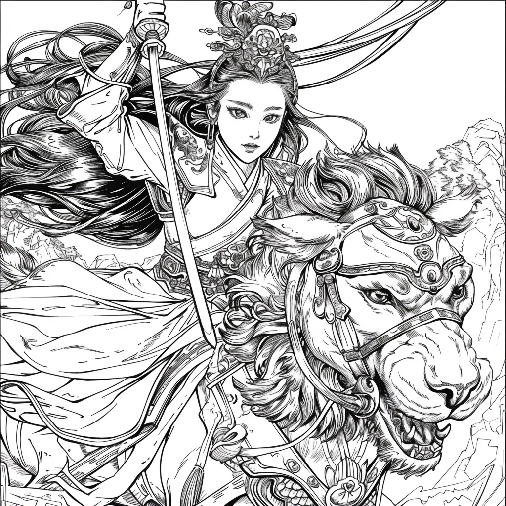 The Lion Rider of the Celestial Winds
