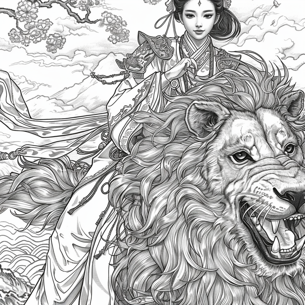 The Lion Rider of the Celestial Winds