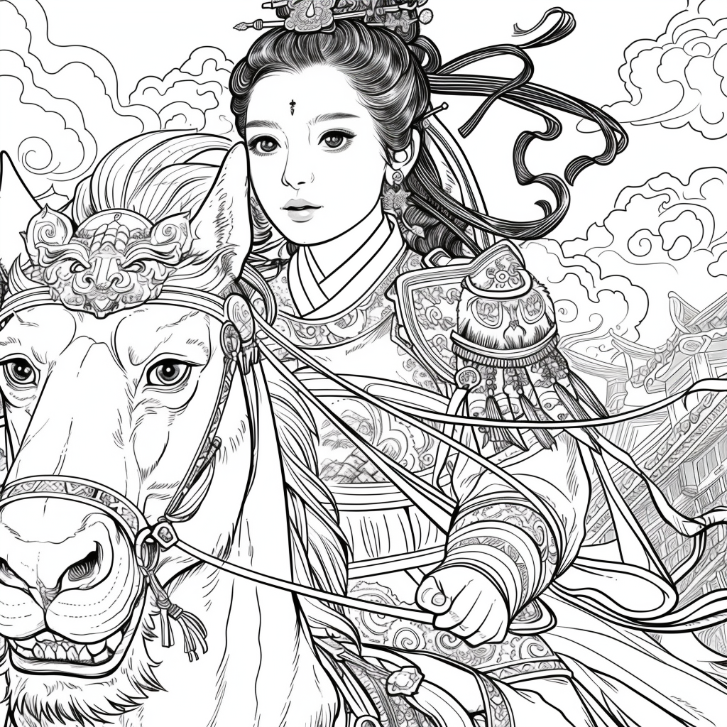 The Lion Rider of the Celestial Winds