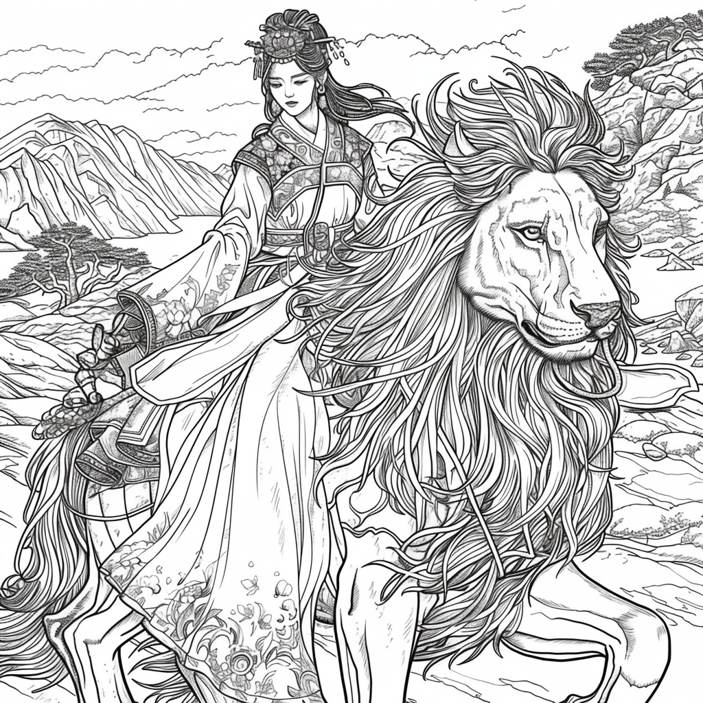 The Lion Rider of the Celestial Winds