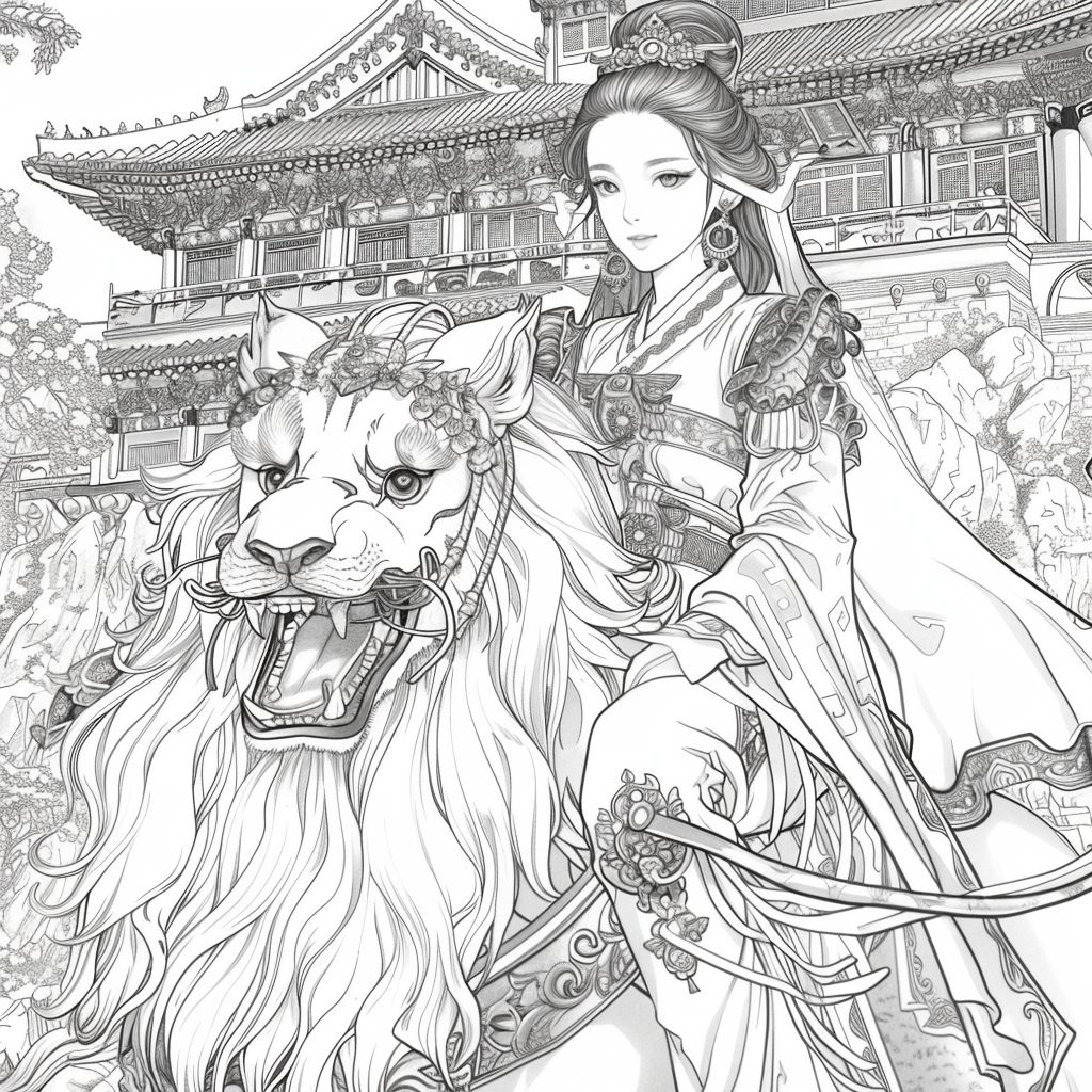 The Lion Rider of the Celestial Winds