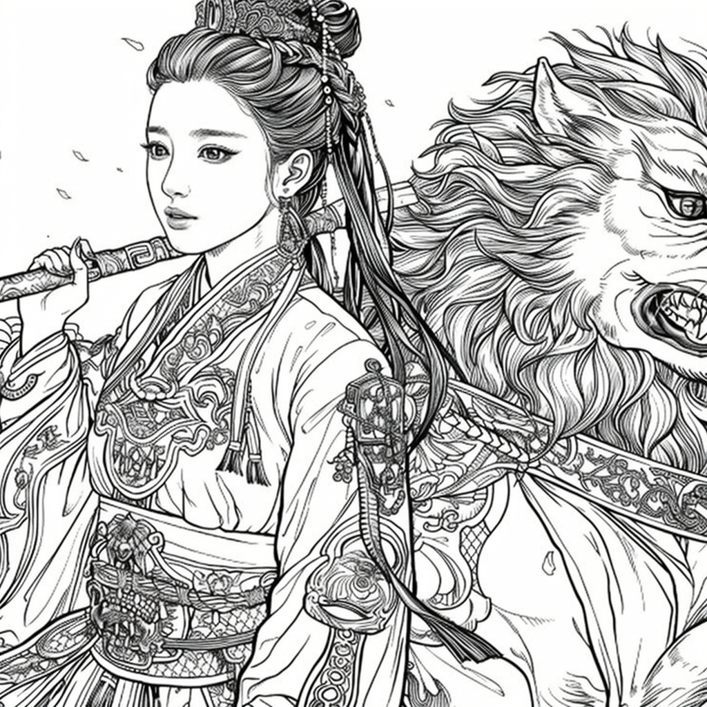 The Lion Rider of the Celestial Winds