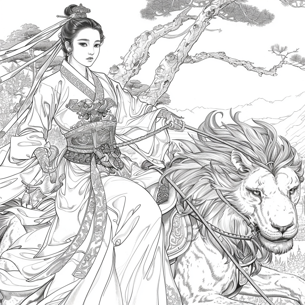 The Lion Rider of the Celestial Winds