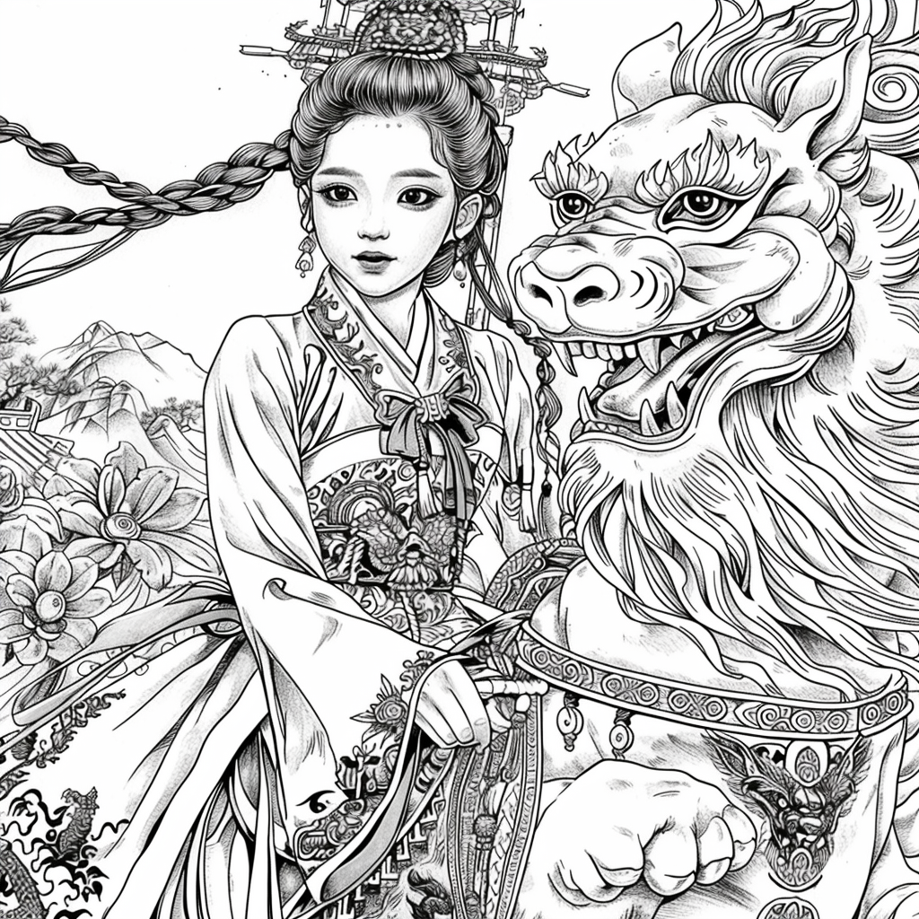 The Lion Rider of the Celestial Winds