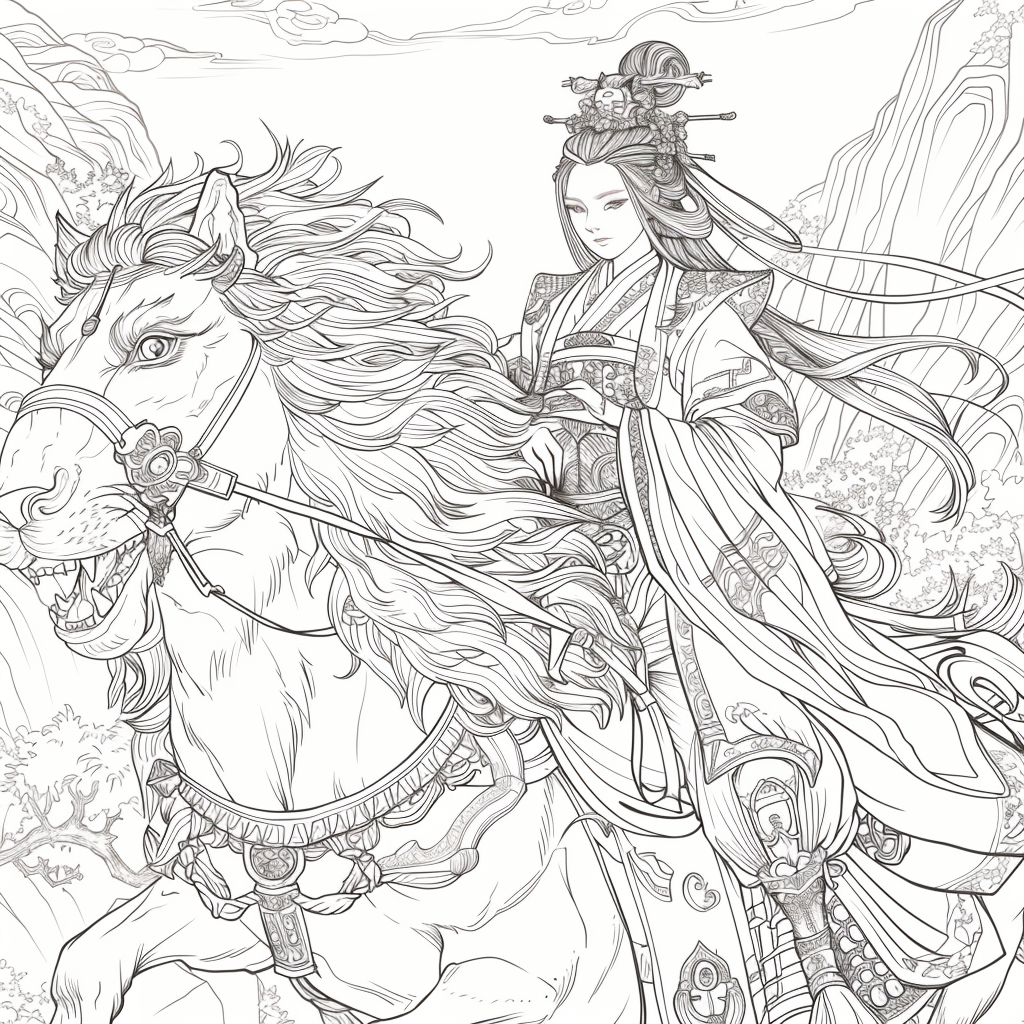 The Lion Rider of the Celestial Winds