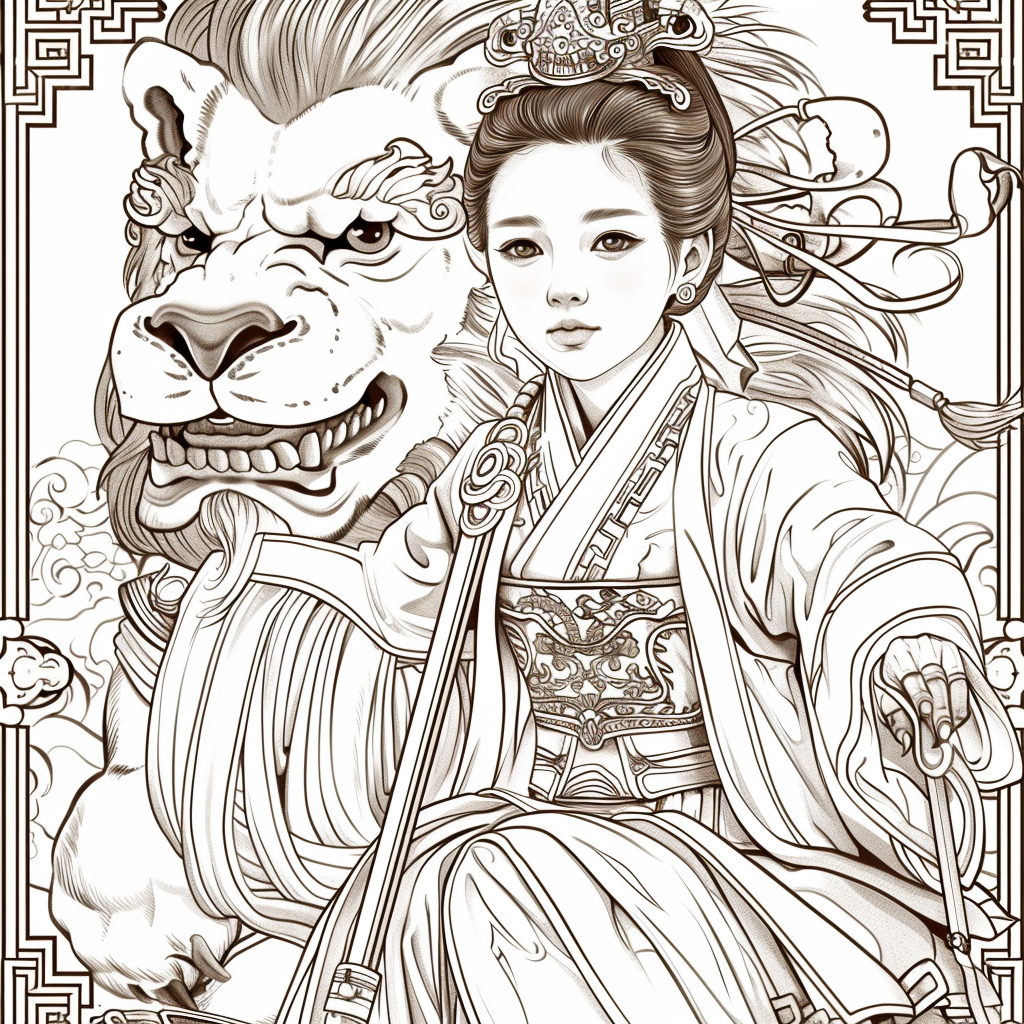 The Lion Rider of the Celestial Winds