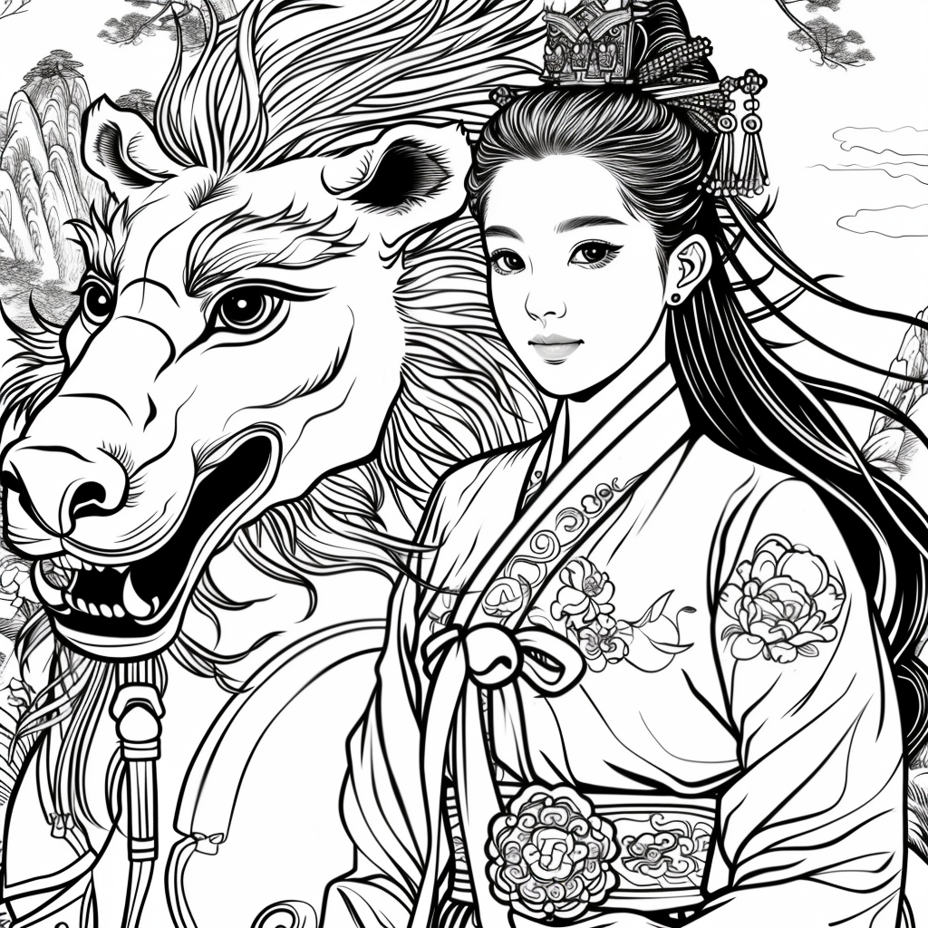 The Lion Rider of the Celestial Winds