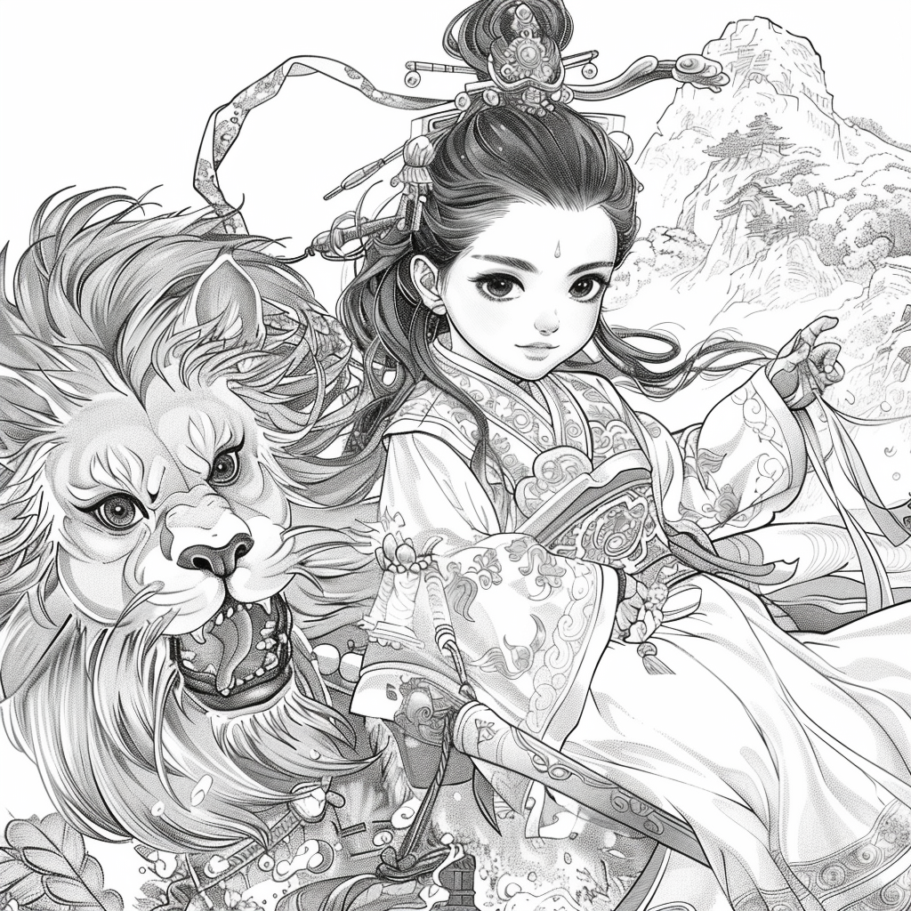 The Lion Rider of the Celestial Winds