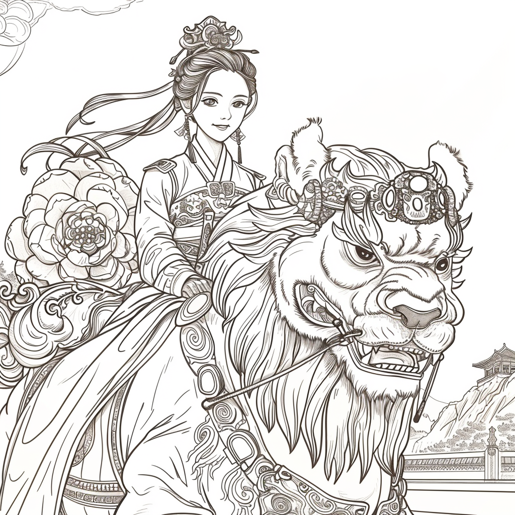 The Lion Rider of the Celestial Winds