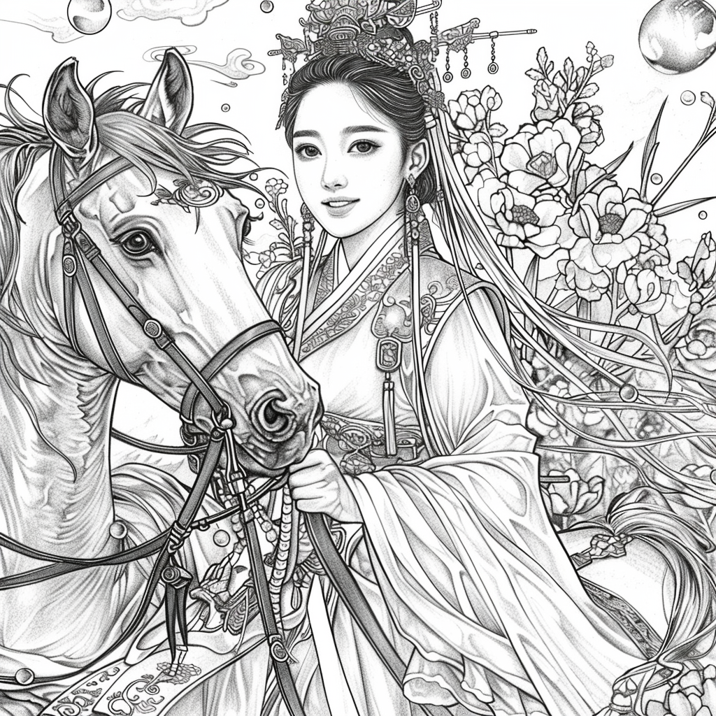 The Blossom Princess and Her Noble Steed