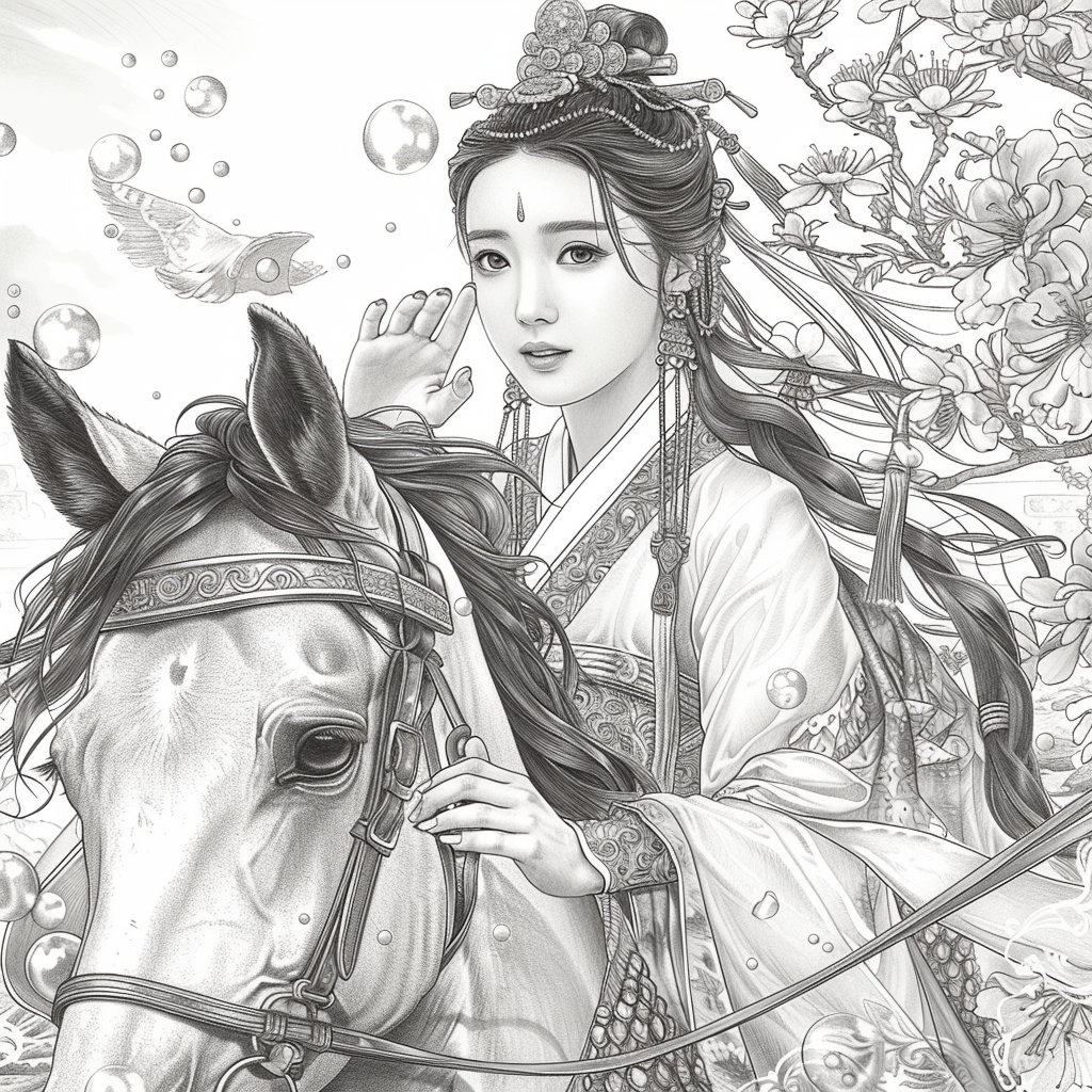 The Blossom Princess and Her Noble Steed