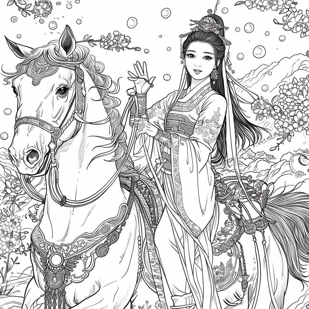 The Blossom Princess and Her Noble Steed