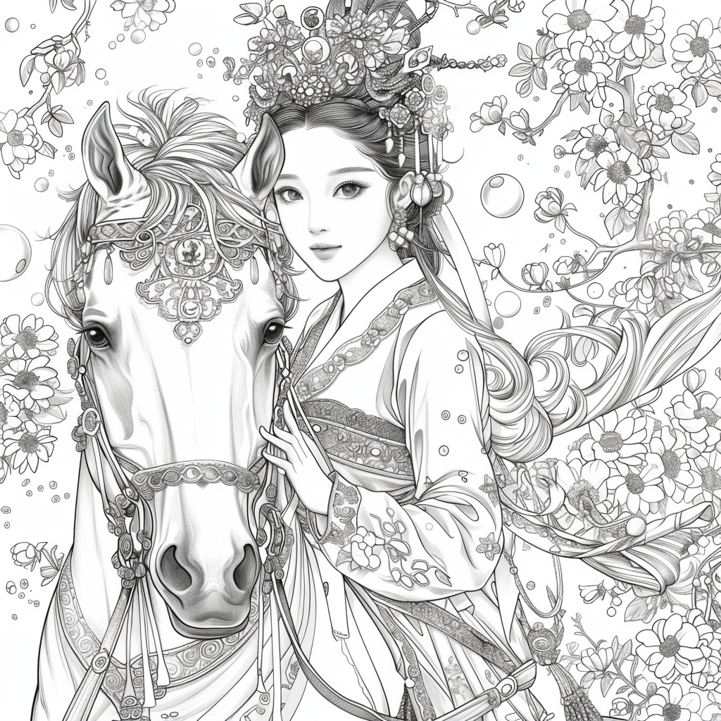 The Blossom Princess and Her Noble Steed