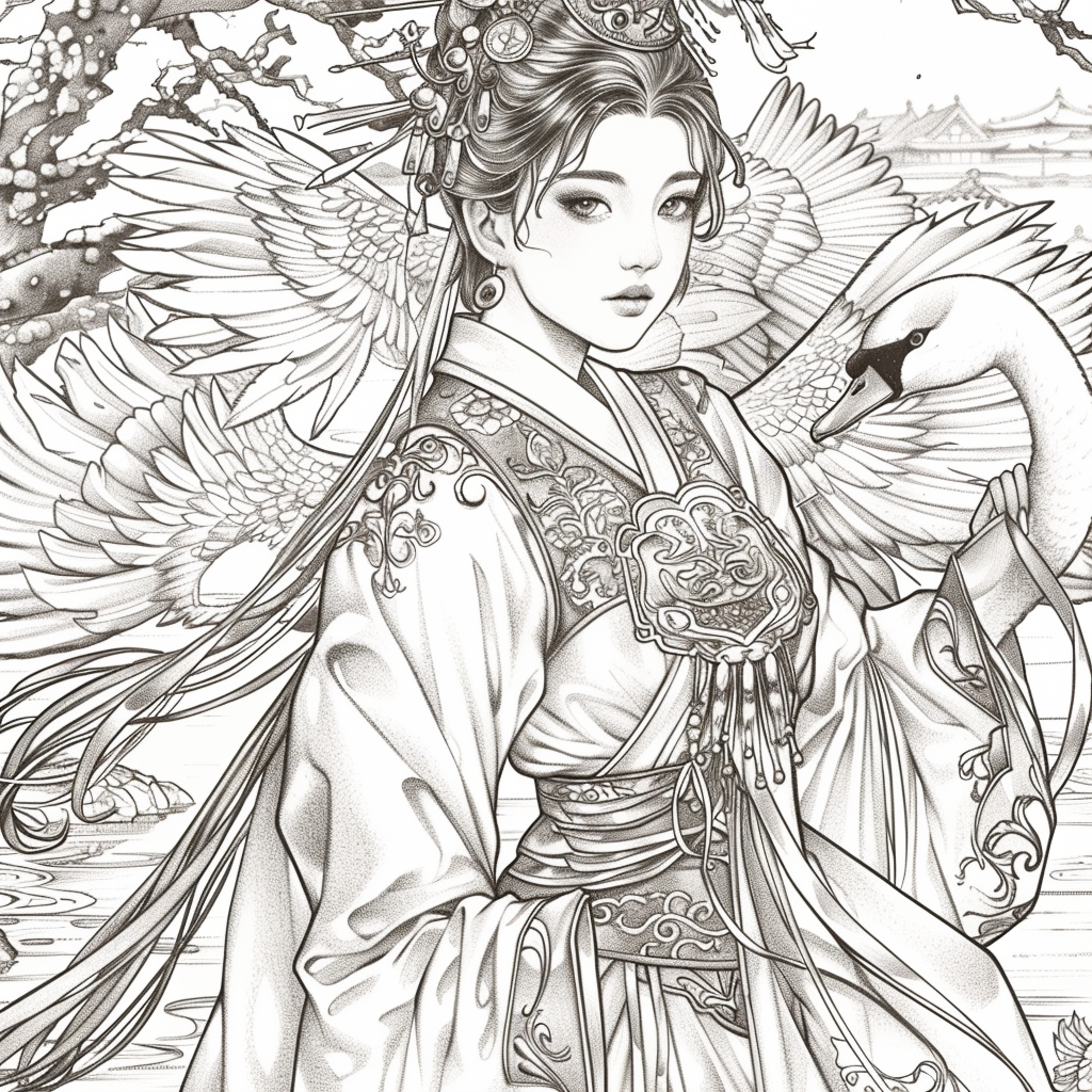 Celestial Swan – The Harmony of Grace and Spirit