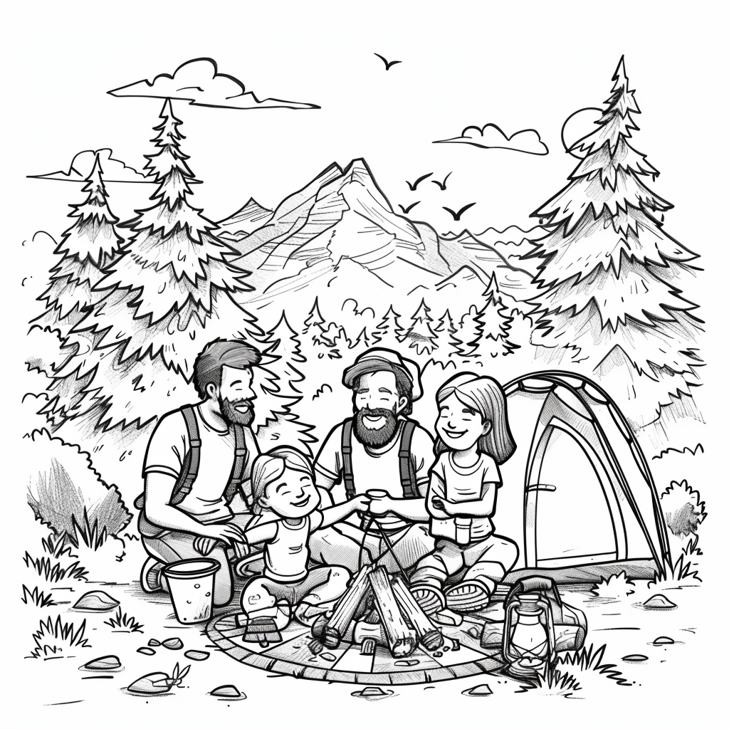 Forest Whispers – A Family's Quiet Escape