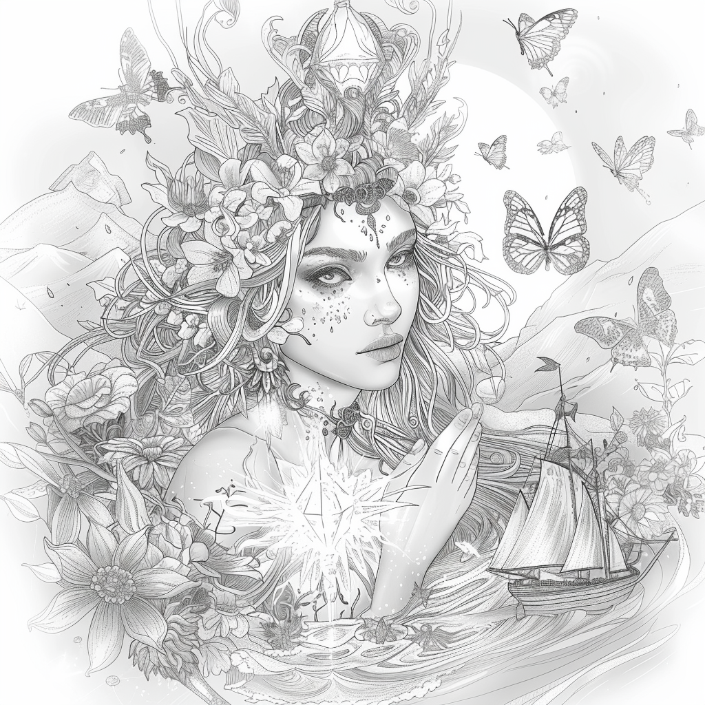 The Golden Goddess of Dreams and Butterflies