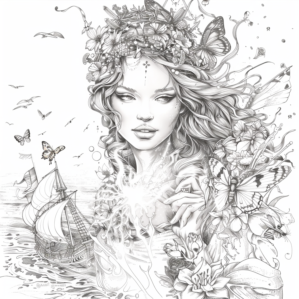 The Golden Goddess of Dreams and Butterflies