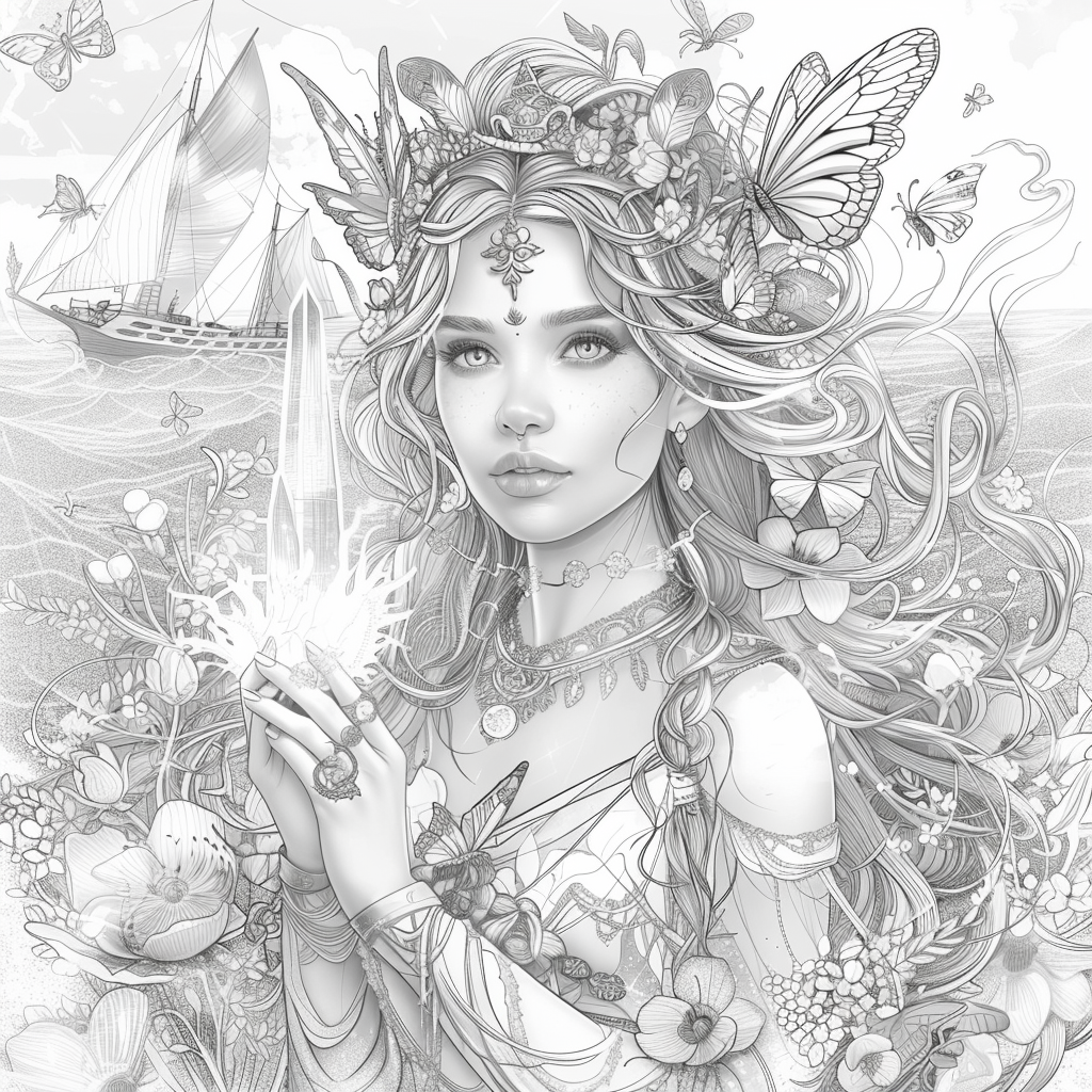 The Golden Goddess of Dreams and Butterflies