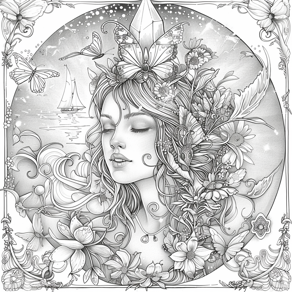 The Golden Goddess of Dreams and Butterflies