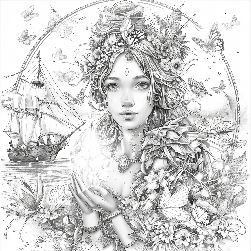 The Golden Goddess of Dreams and Butterflies