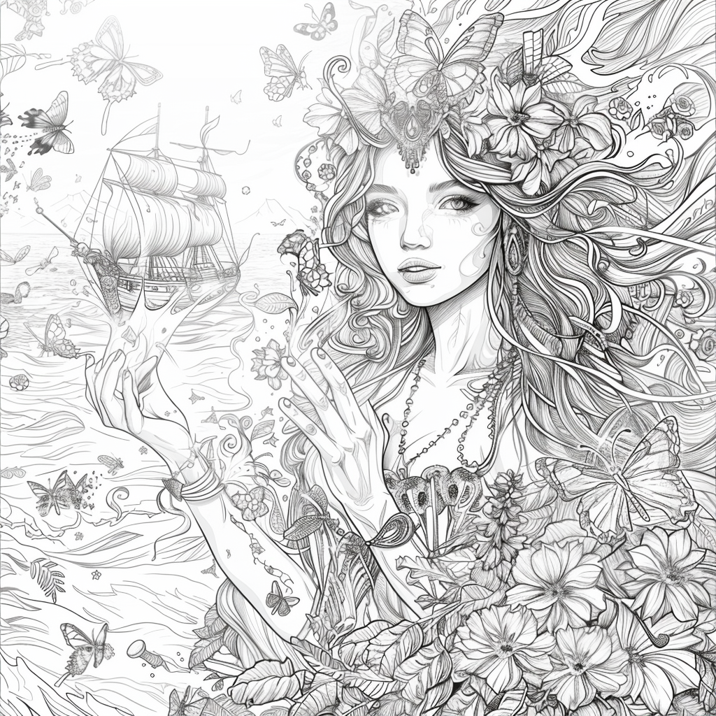 The Golden Goddess of Dreams and Butterflies
