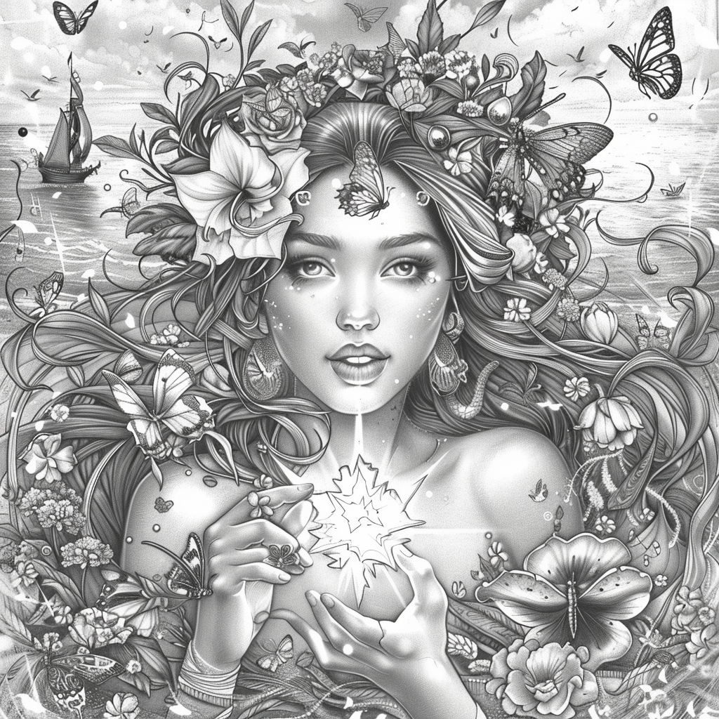 The Golden Goddess of Dreams and Butterflies