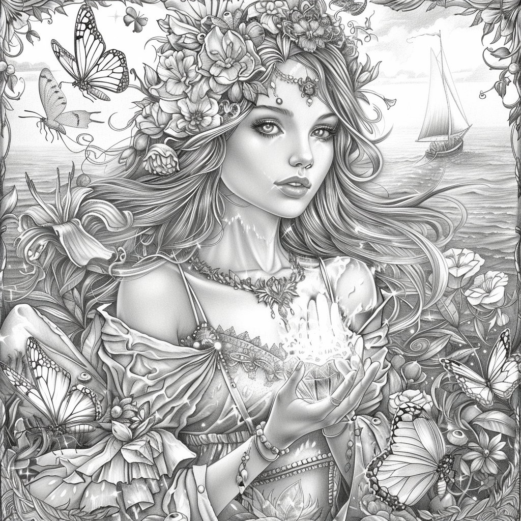 The Golden Goddess of Dreams and Butterflies