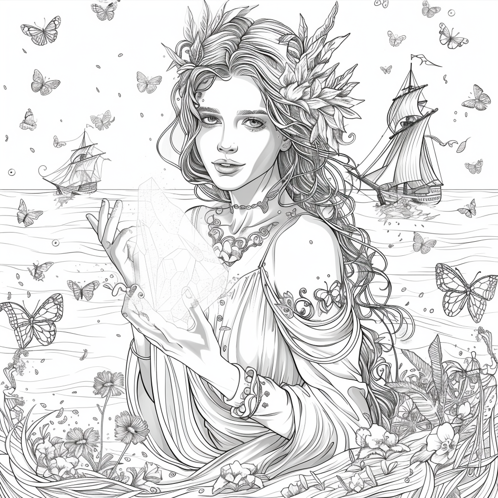 The Golden Goddess of Dreams and Butterflies